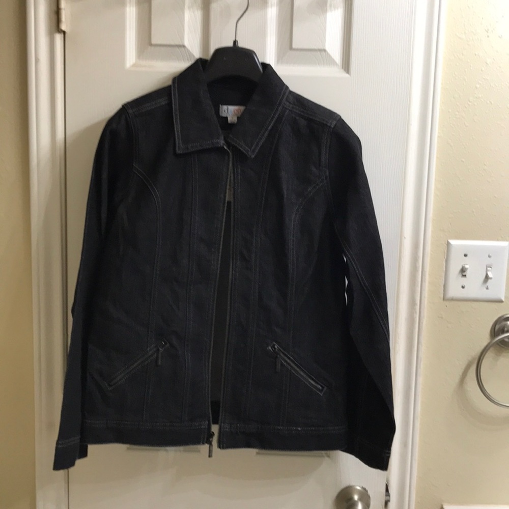 D & Co dark wash denim jacket. NWT